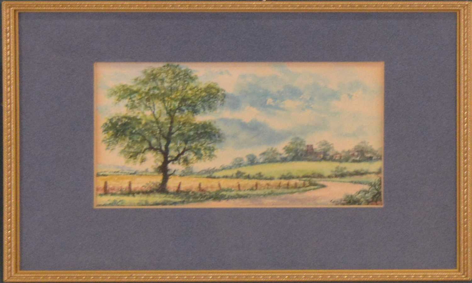 Colin Vokes, four miniature landscapes, - Image 4 of 9