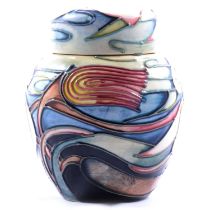 Emma Bossons for Moorcroft Pottery, a small ginger jar and cover