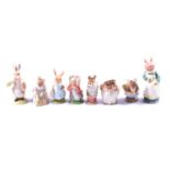Twelve assorted Beatrix Potter figurines