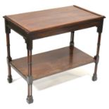 Mahogany side or silver table,