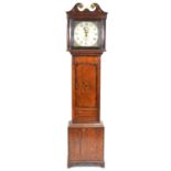 Oak longcase clock,