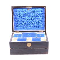 19th century coromandel writing slope and work box