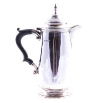 Silver coffee pot, Elkington & Co., Birmingham 1921.