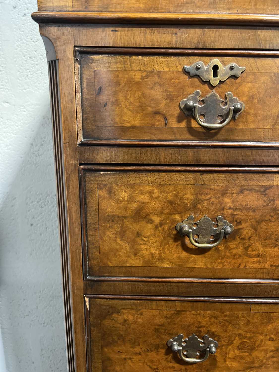 Small walnut chest on chest, - Image 4 of 5