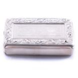 Victorian silver snuff box,