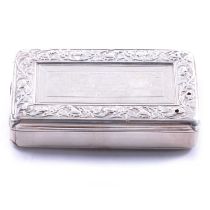 Victorian silver snuff box,