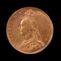 A Gold Full Sovereign coin, Victoria Jubilee Head 1890.