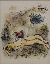 After Marc Chagall, Dorcon's Ruse, and two other lithographs