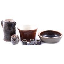Collection of studio stoneware table wares