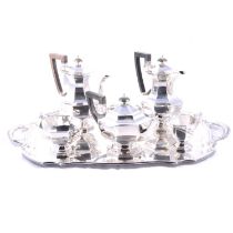 Silver four piece tea and coffee service,