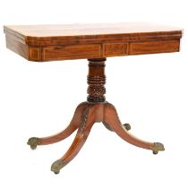 French Second Empire satinwood and cross-banded 'tricoteuse' games table,