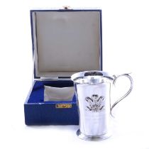 Commemorative silver mug,