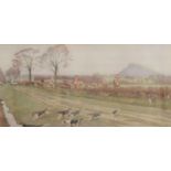 Cecil Aldin, The Cheshire Hounds away from Tattenhall,