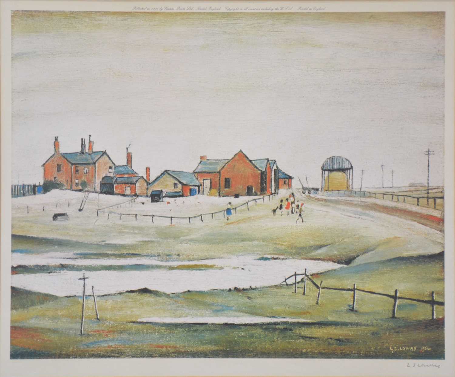§ After Laurence Stephen Lowry, Landscape with Farm Buildings 1954