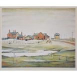 § After Laurence Stephen Lowry, Landscape with Farm Buildings 1954