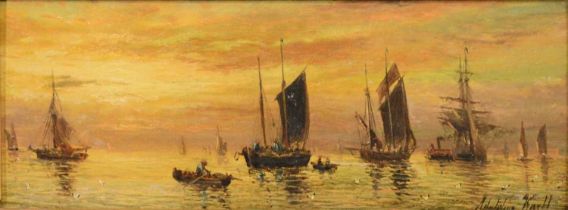 William Adolphus Knell, Fishing barges and rowing boats,