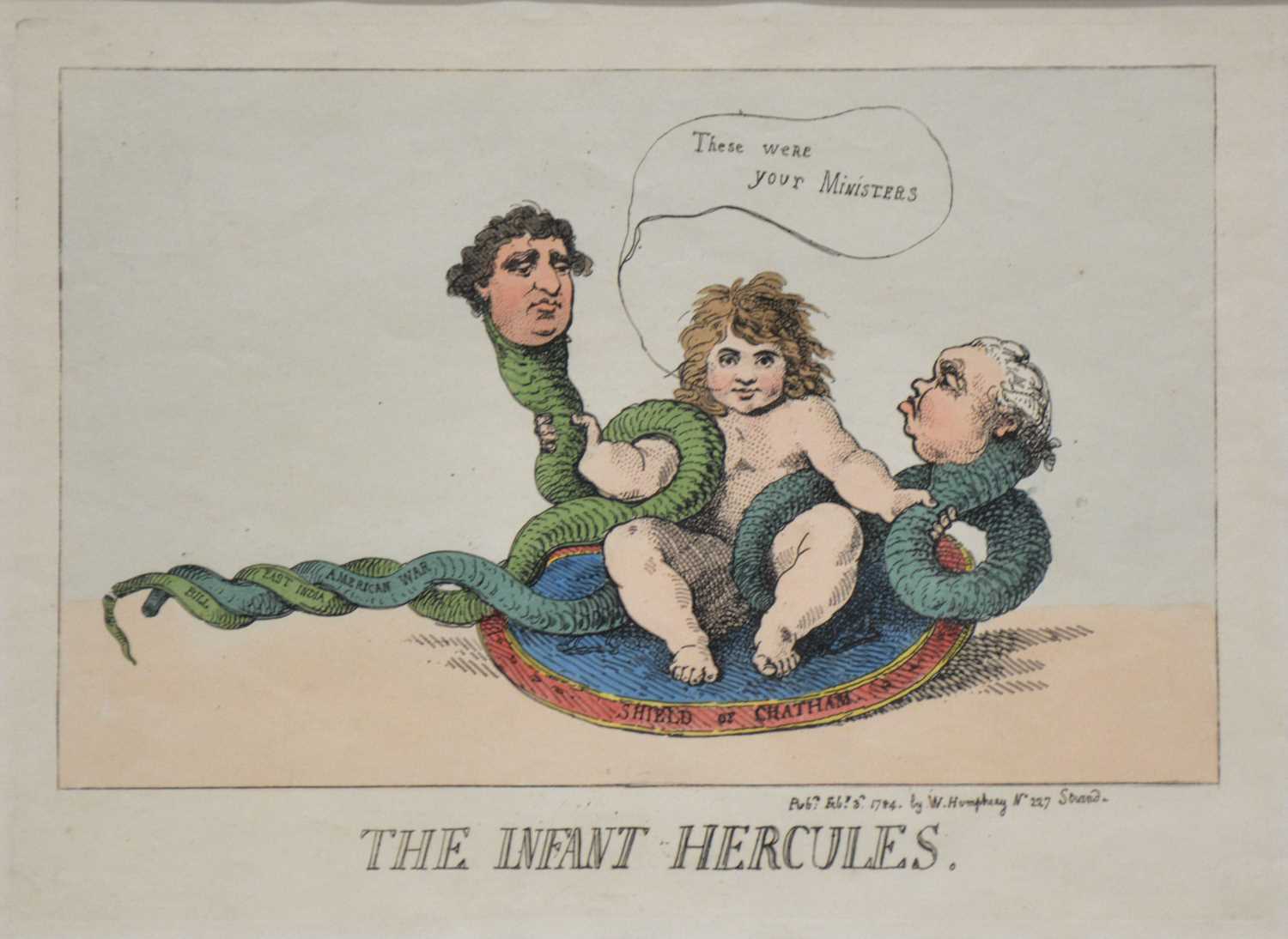 After Thomas Rowlandson, The Infant Hercules,