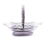 Silver swing-handle basket,