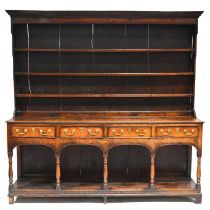 George III oak Welsh dresser,