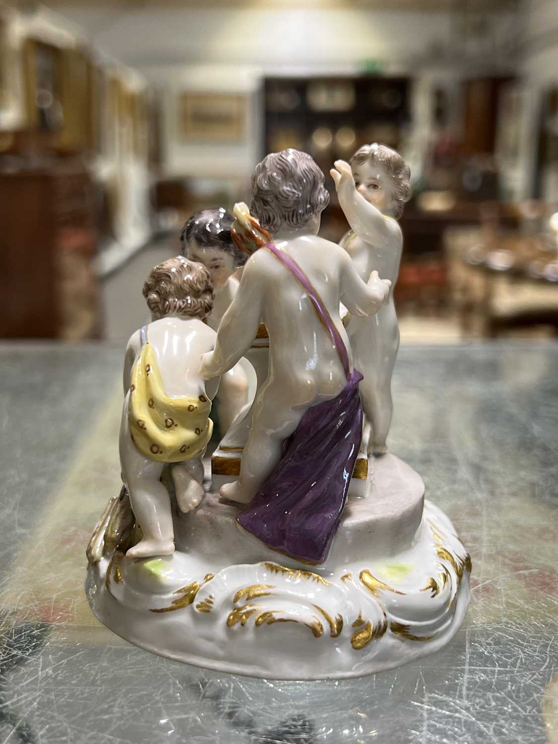 Meissen porcelain group, Winter, - Image 3 of 6