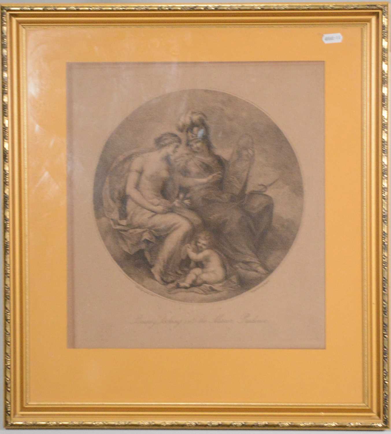 Francesco Bartolozzi after Guercino, figure group, and Prudence after Cipriani, - Bild 4 aus 4