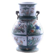 Chinese famille verte vase,