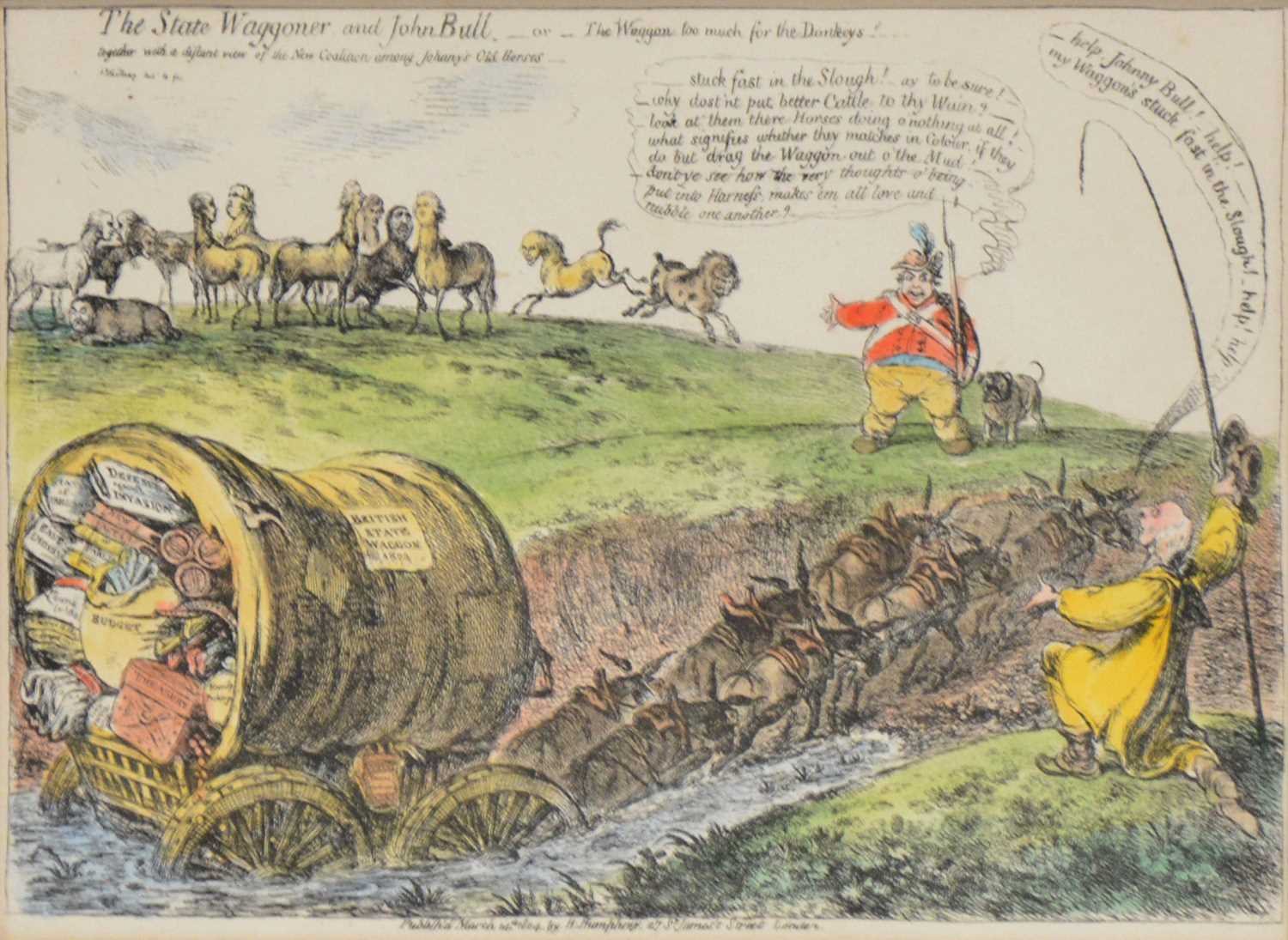 After James Gillray, The State Waggoner and John Bull,