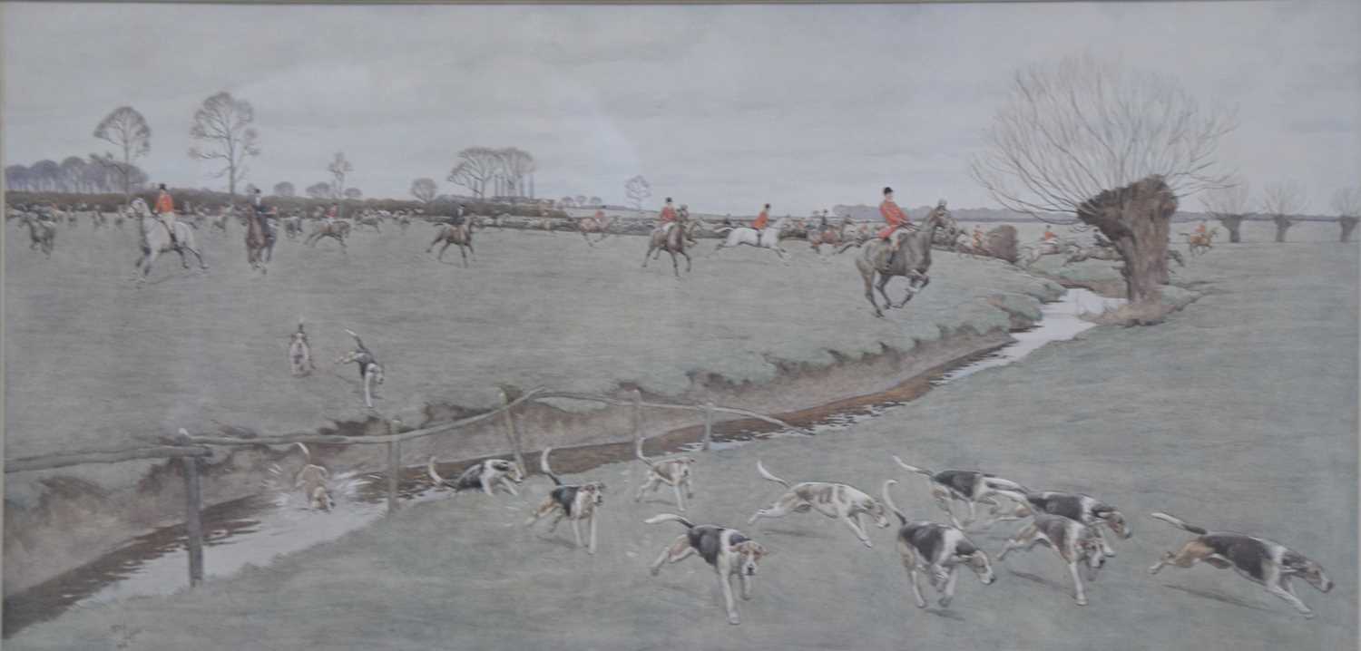 Cecil Aldin, The Meynell gone away from Ash Gorse (Sutton), and The Belvoir into The Vale from Claws - Bild 3 aus 4