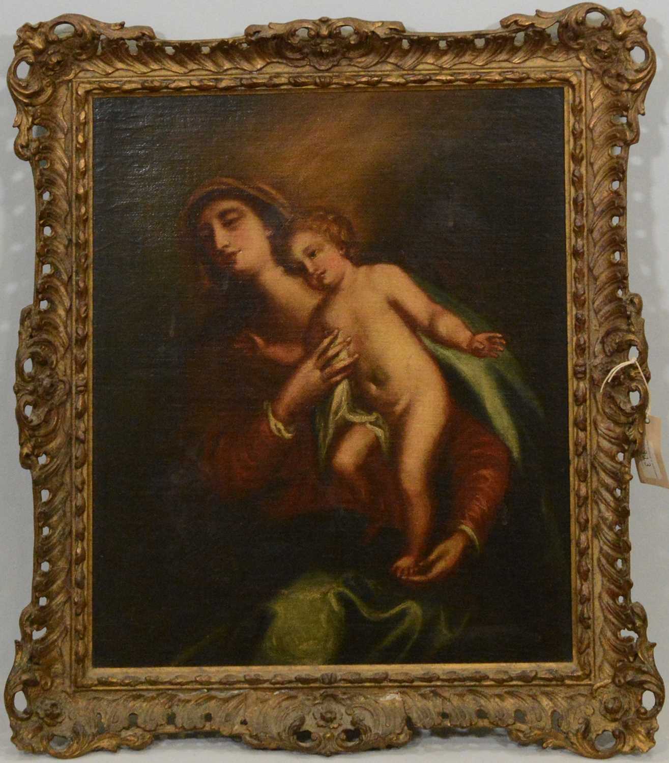 Follower of Carlo Maratta, Madonna and Child, - Image 2 of 2