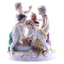 Meissen porcelain group, Winter,