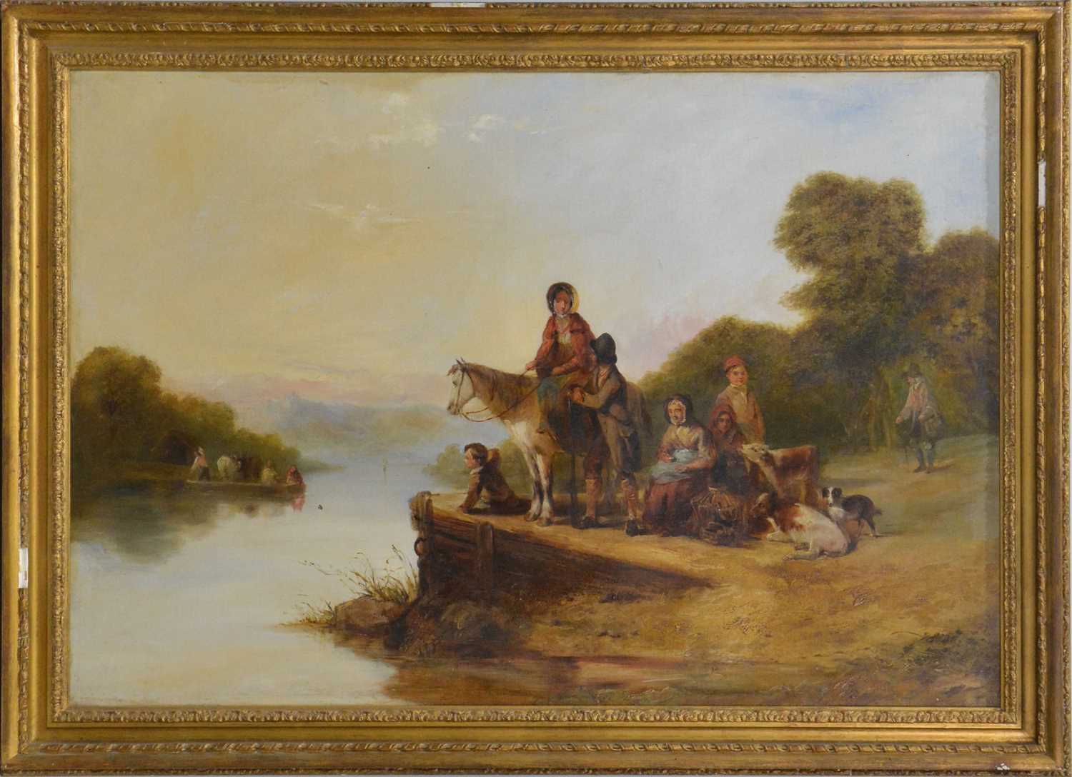 William Shayer, Waiting for the ferry, - Image 2 of 2