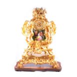 French ormolu clock, 19th Century,