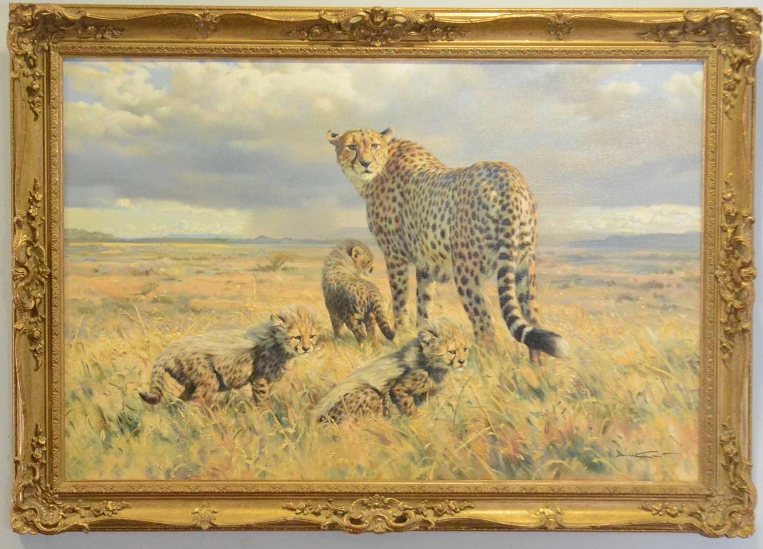 § Donald Grant, A family of cheetahs, - Image 2 of 2