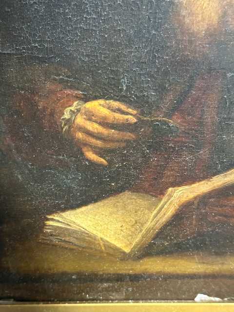 Manner of Gerrit Dou, Man reading by an arched window, - Bild 3 aus 8