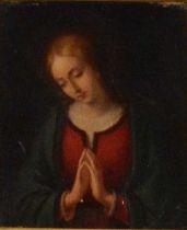 Flemish School, A Saint, in Prayer,