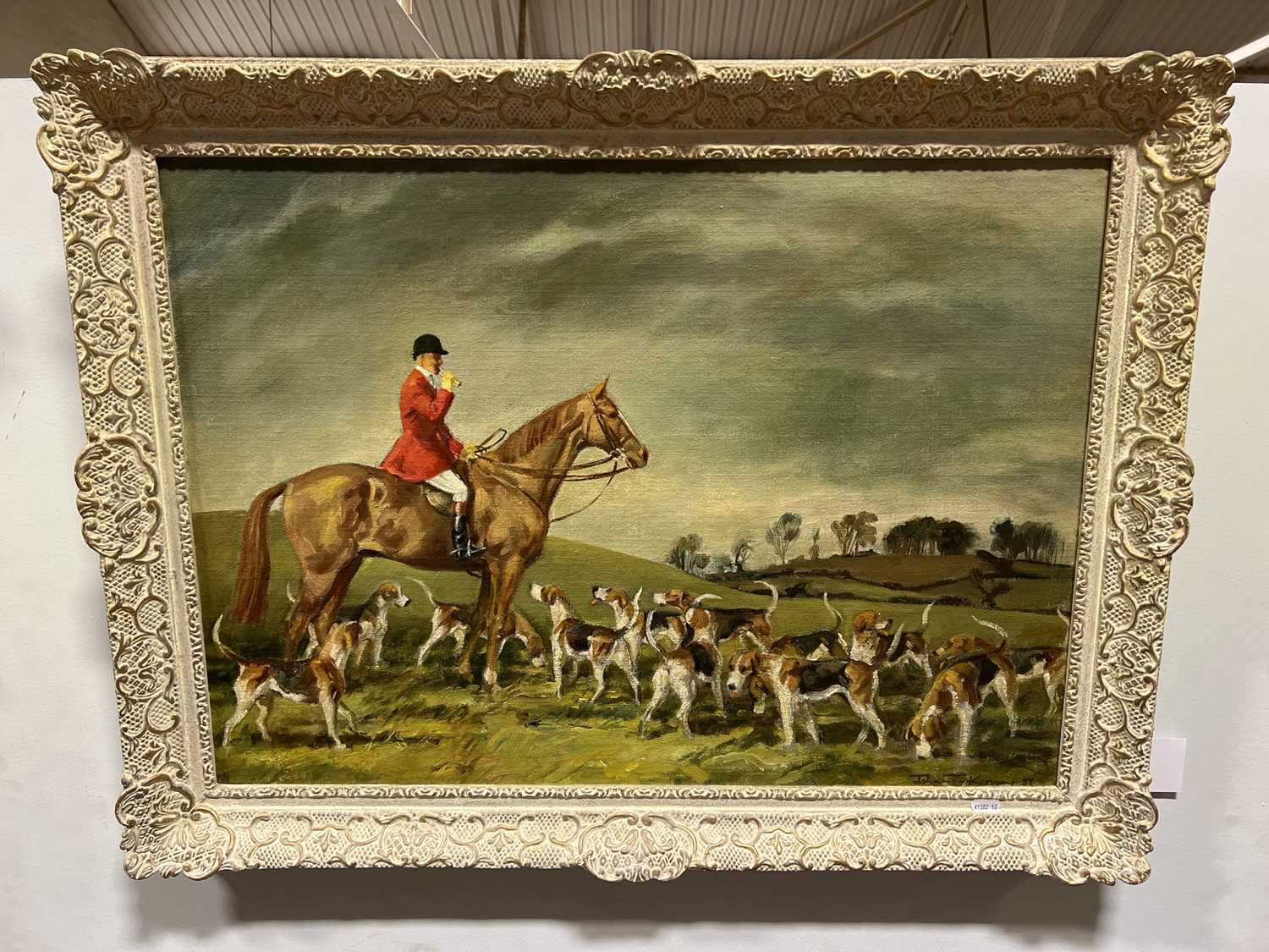 § John Theodore Kenney, Huntsman and hounds in a landscape, - Image 2 of 4