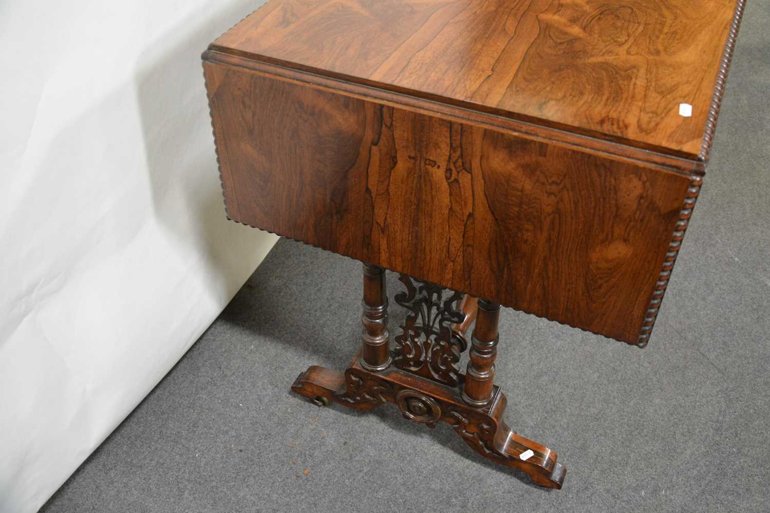 Victorian rosewood sofa table, - Image 6 of 8
