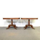 George IV mahogany dining table,