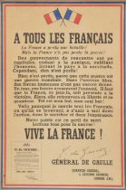 The Appeal of 18th June 1940, ‘A tous les Français’,