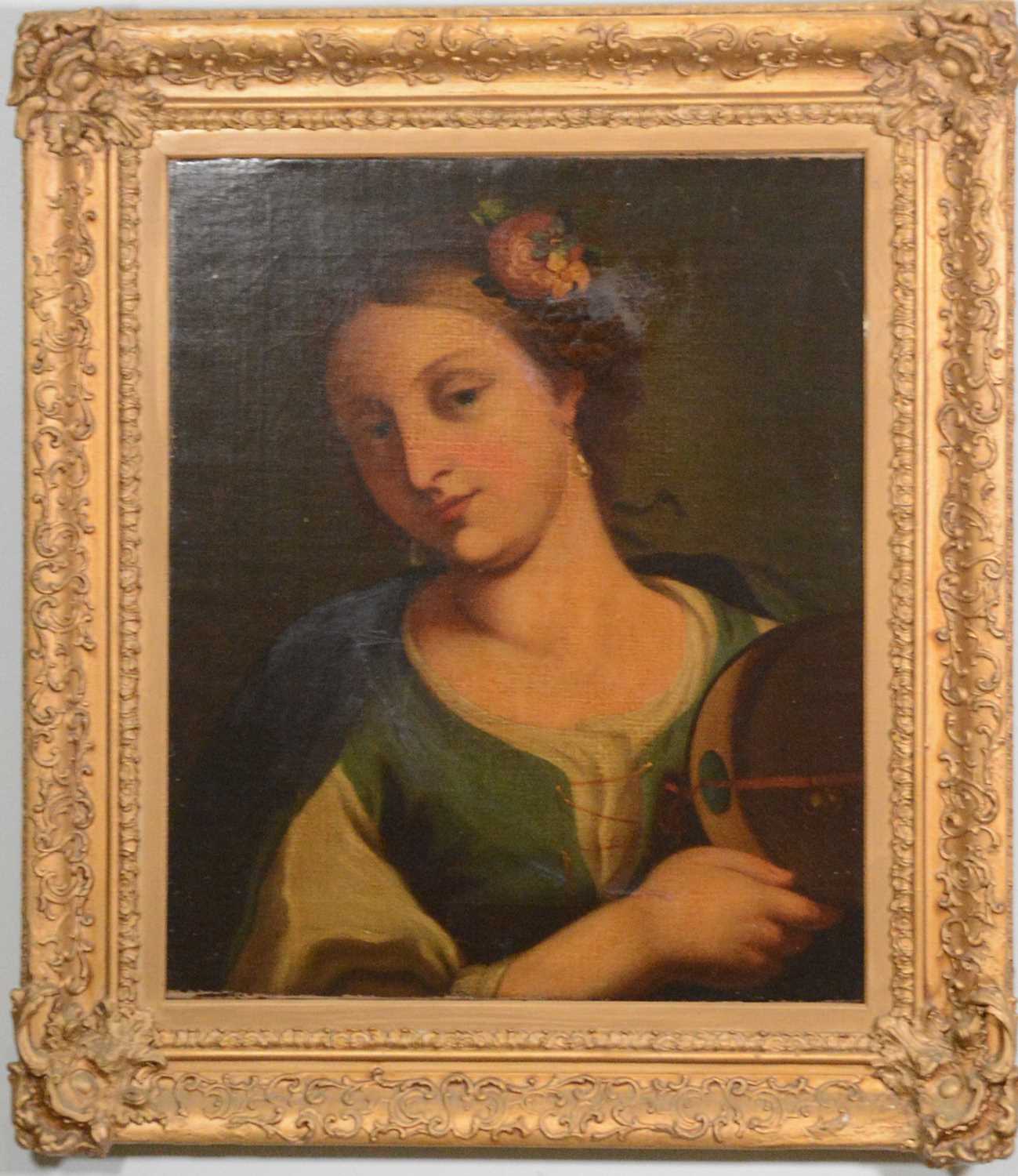 Follower of Sassoferratto, Woman with a tambourine, - Image 2 of 2