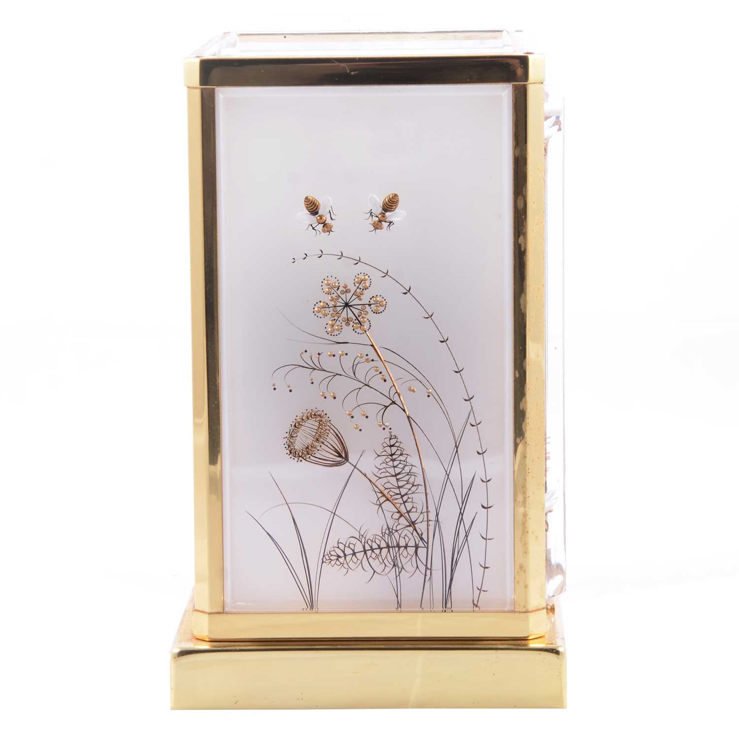 Jaeger-LeCoultre ‘Marina Bees White’ Lucite Atmos clock, - Image 2 of 3