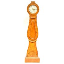 Swedish birch longcase clock,
