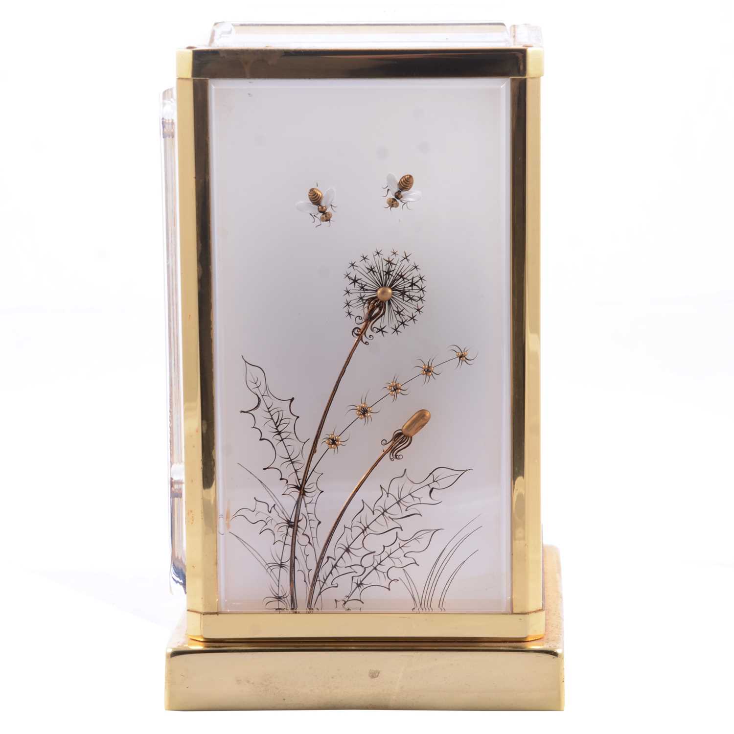 Jaeger-LeCoultre ‘Marina Bees White’ Lucite Atmos clock, - Image 3 of 3