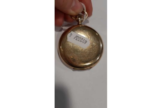 Omega - an open face pocket watch, and a gilt metal full hunter pocket watch. - Image 8 of 13