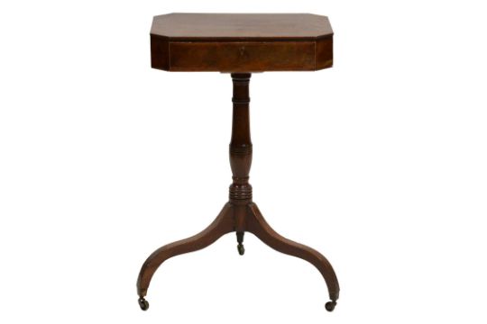 Regency mahogany pedestal table, - Image 1 of 8