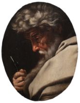 Napoli. Ultimo quarto del XVII secolo (1675 - 1699) Filosofo allo specchio, 1700 circa