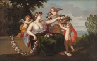 Charles-François Poerson (1653 - 1725) , attribuito a Flora, 1677 circa