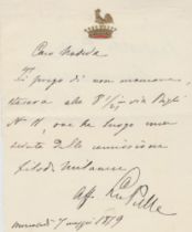 Leopoldo Pullé (Verona 1835 - Milano 1917) Aldo Noseda - Filodrammatica di Milano Lettera