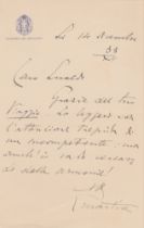 Egilberto Martire (Roma 1887 - ivi 1952) Azione cattolica - Adriano Lualdi Lettera autografa firmata