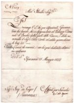 Antonio Lamberto Rusconi (Cento 1743 - Imola 1825) Nomina di Assistente Governativo dei lavori a